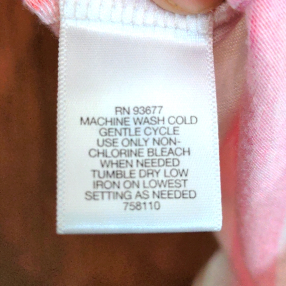 Liz Claiborne Pastel Striped Short Sleeve Top Size XL - Picture 5 of 5